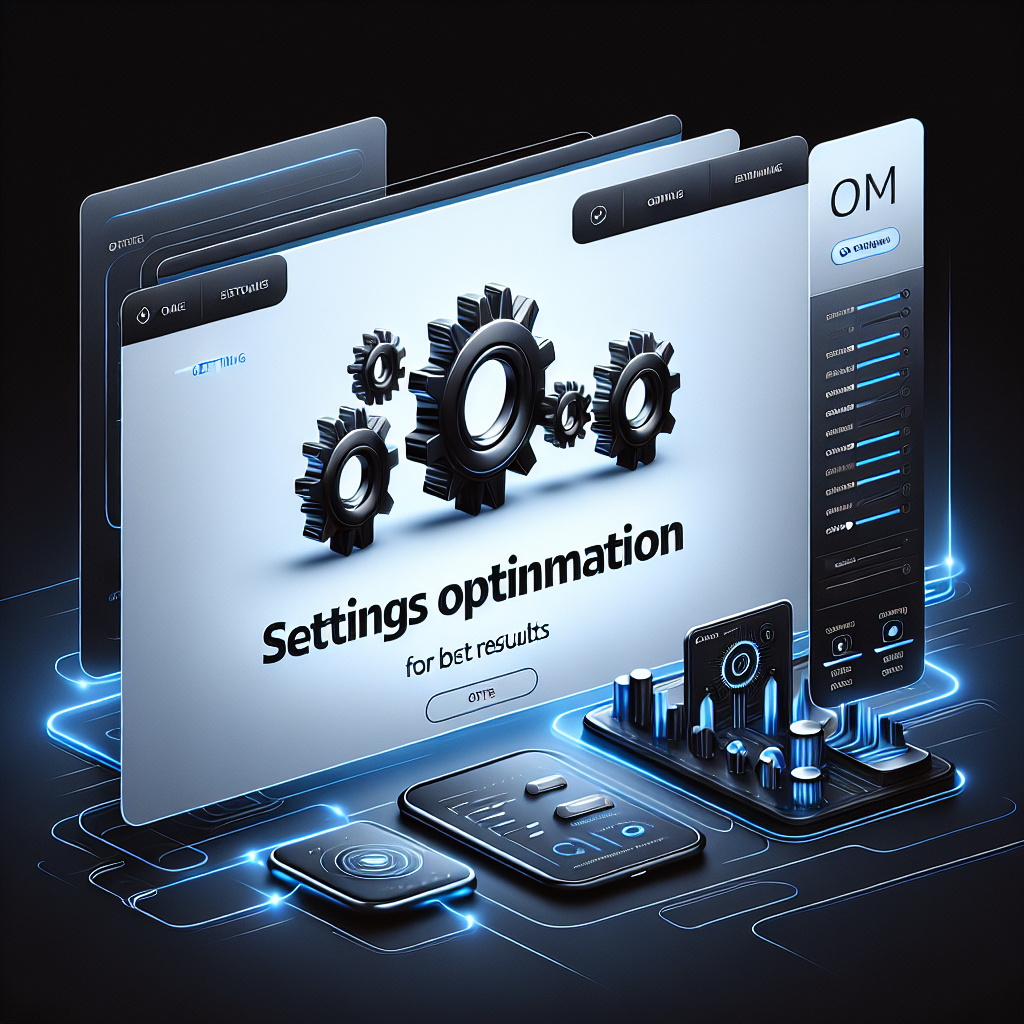 Einstellungsoptimierung